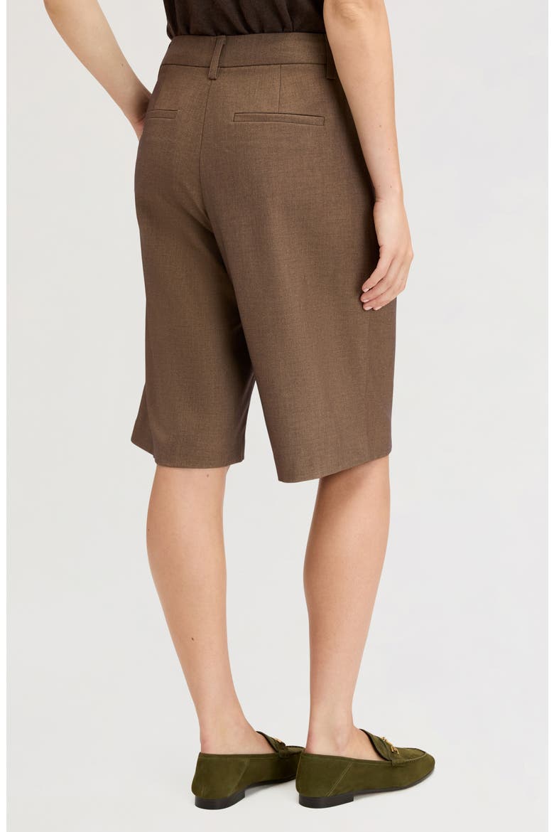 Tailored Bermuda Shorts, Alternate, color, DARK BROWN