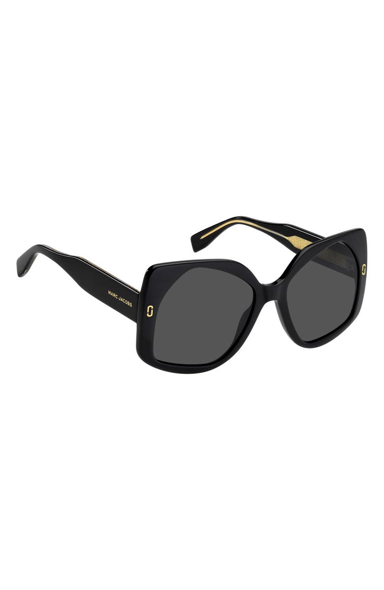 Marc Jacobs 56mm Geometric Square Sunglasses, Alternate, color, 