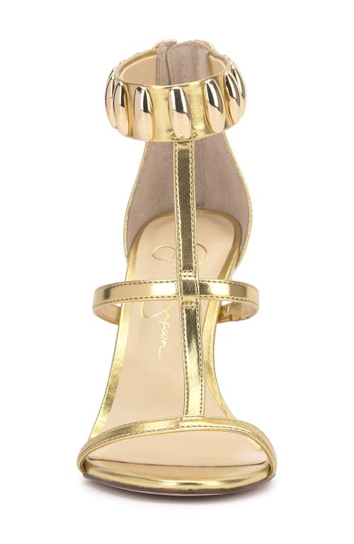 Jessica Simpson Junia Ankle Strap Sandal In Gold