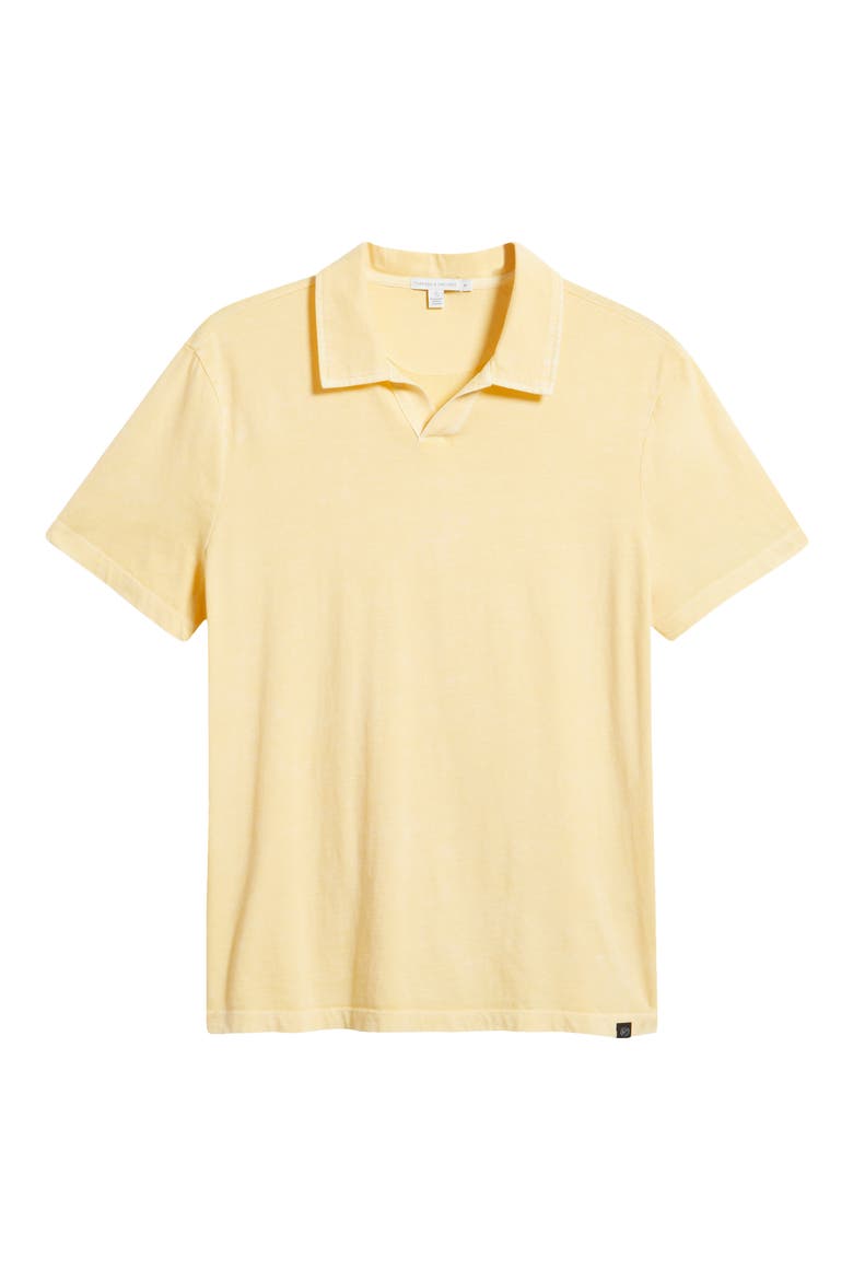 Jared Mineral Wash Cotton Polo, Alternate, color, LEMON DROP