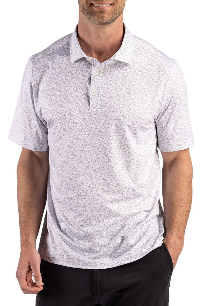Pike Fern Print Epic Confidence Performance Polo, Main, color, POLISHED