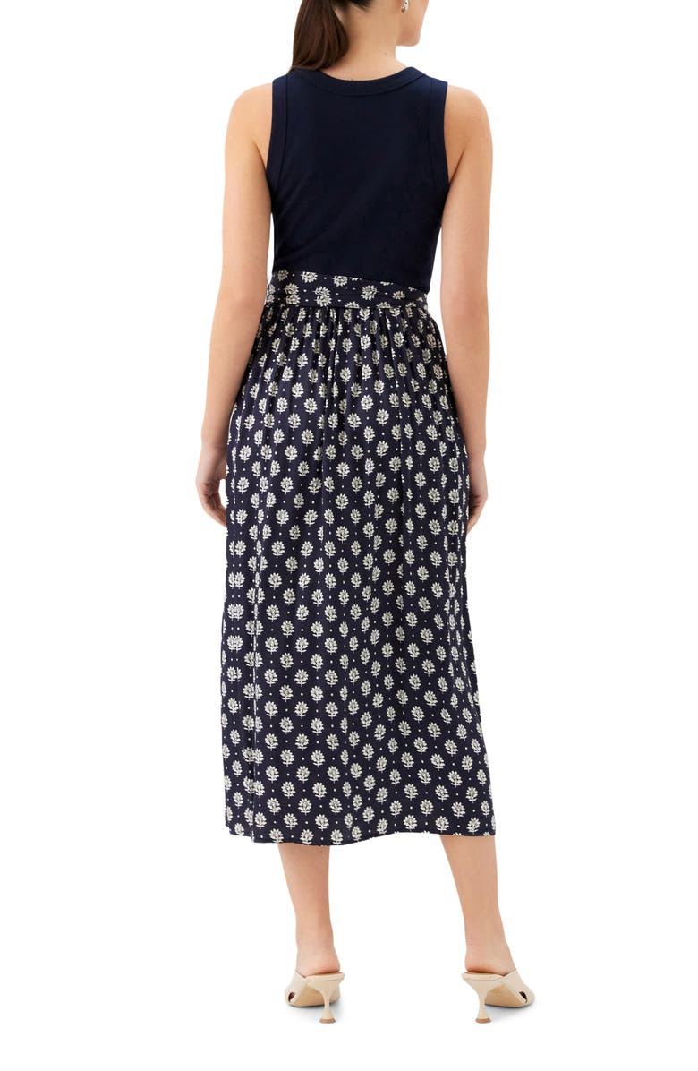 FIFTEEN TWENTY Sleeveless Belted Midi Dress, Alternate, color,