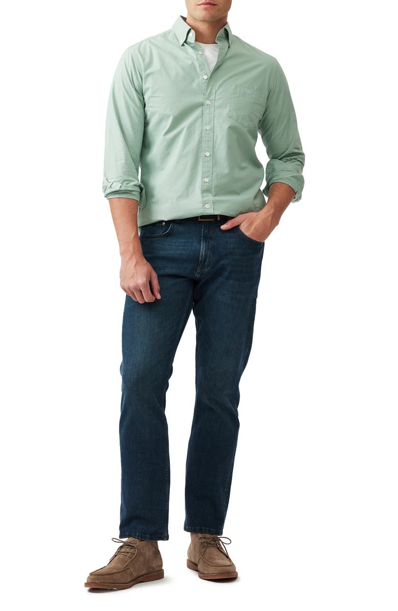 Rodd & Gunn Hendrick Cotton Button-Down Shirt, Alternate, color, Thyme