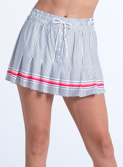 High Waisted Glow Stripe Skirt
