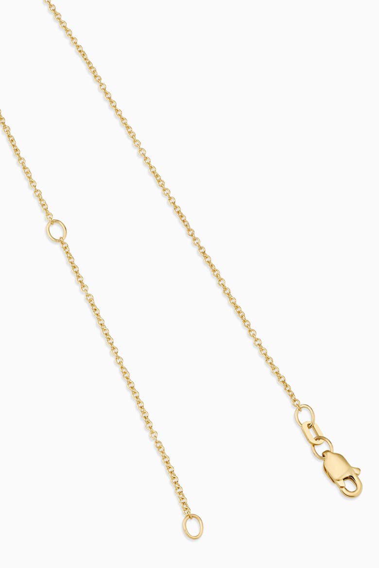 14K Solid Gold 0.5 cttw Luminous Lab Diamond Bezel Necklace, Alternate, color, Yellow Gold, Lab Diamonds