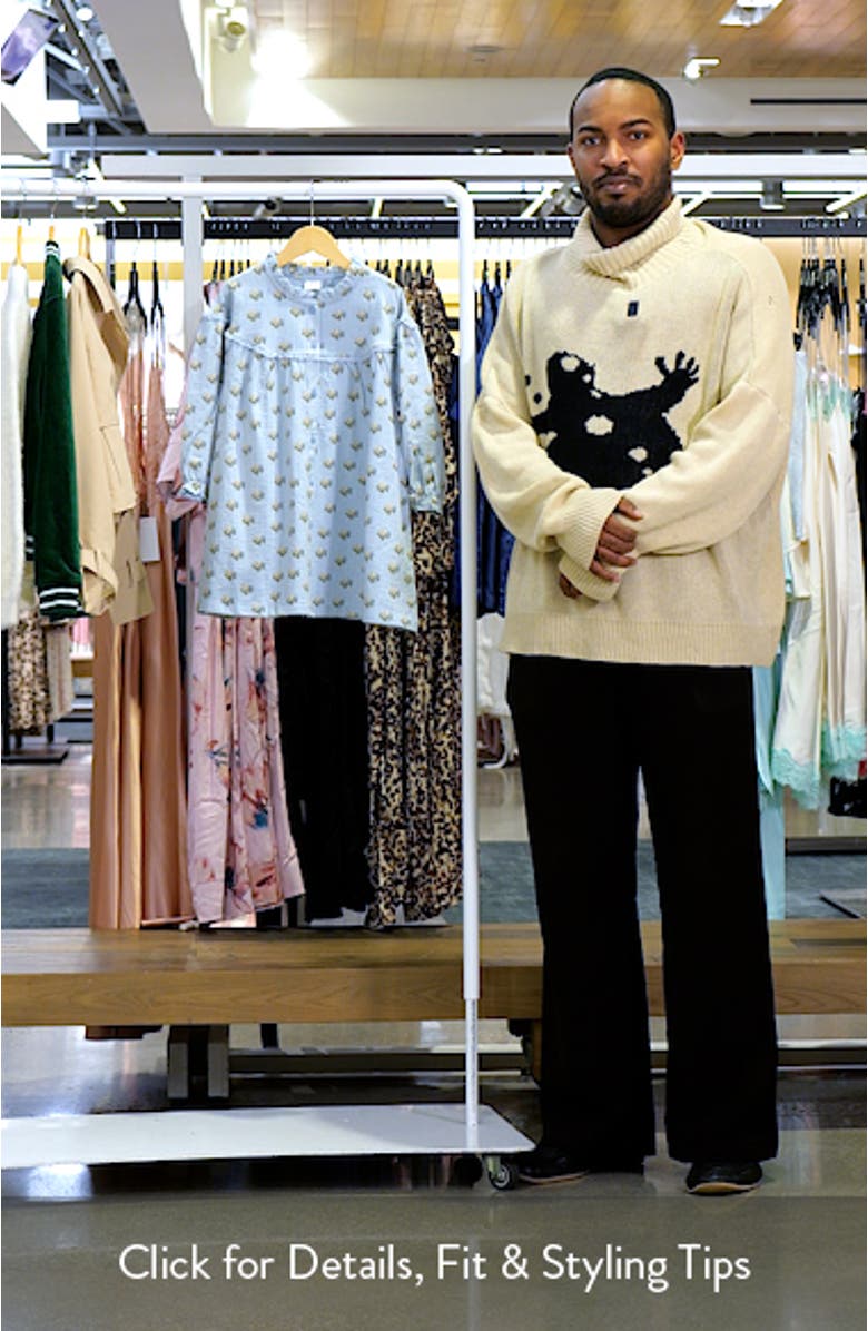 Kids' Floral Long Sleeve Cotton Dress, sales video thumbnail