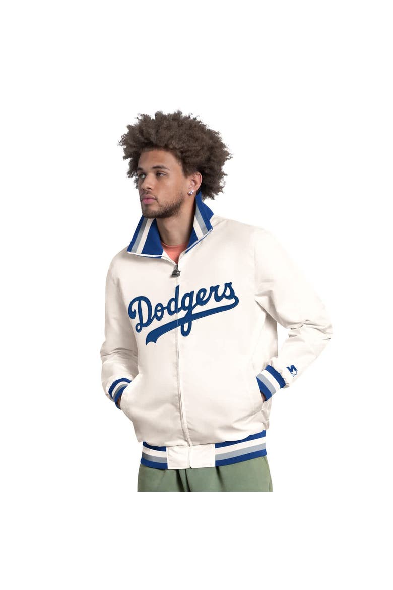 Men's Starter White Los Angeles Dodgers The Captain Cooperstown