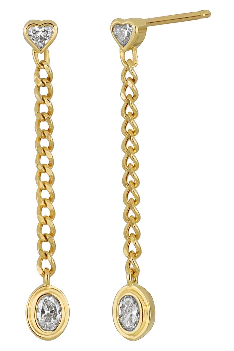 Maya Diamond Drop Earrings, Main, color, 18K YELLOW GOLD