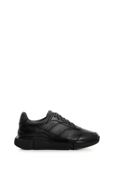 Bikal Leather Sneakers with Casual Silhouette