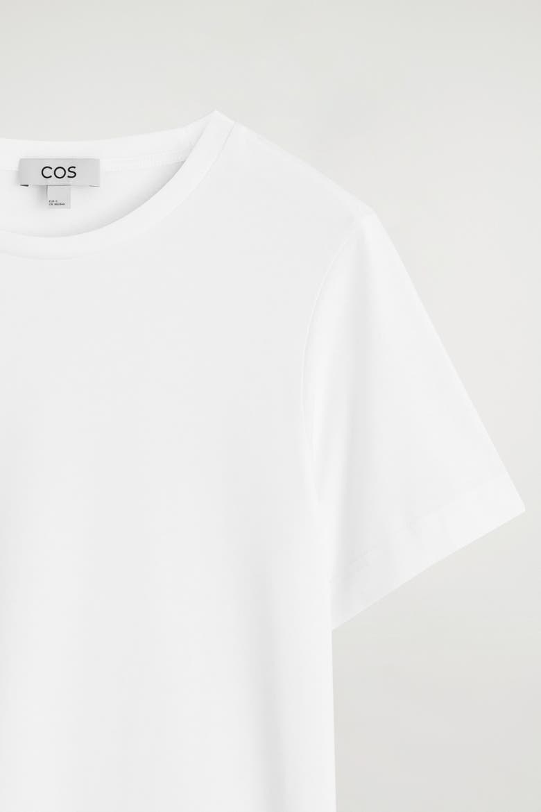 Cotton-Modal Crew-Neck T-Shirt, Alternate, color, WHITE