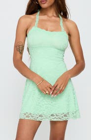 Princess Polly Lace Halter Minidress
