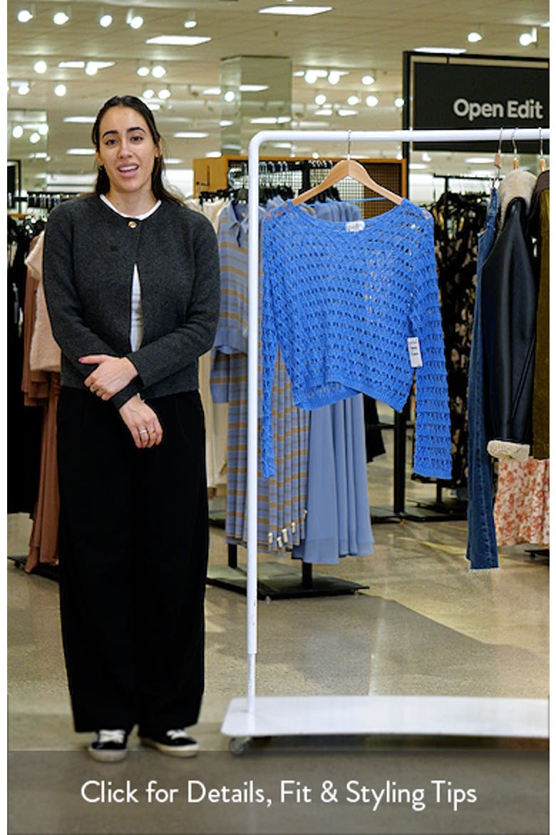 Willa Cotton Blend Open Stitch Sweater video