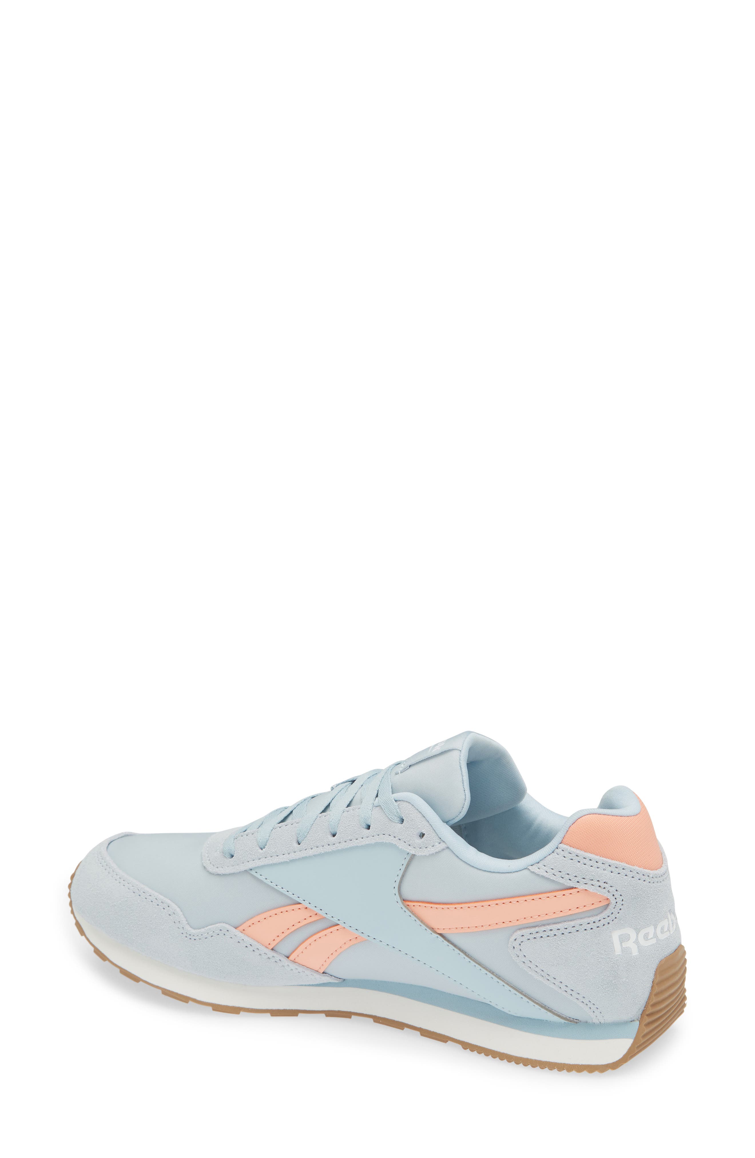 Reebok Glide Low Top Sneaker, Alternate, color, Blue Peach White
