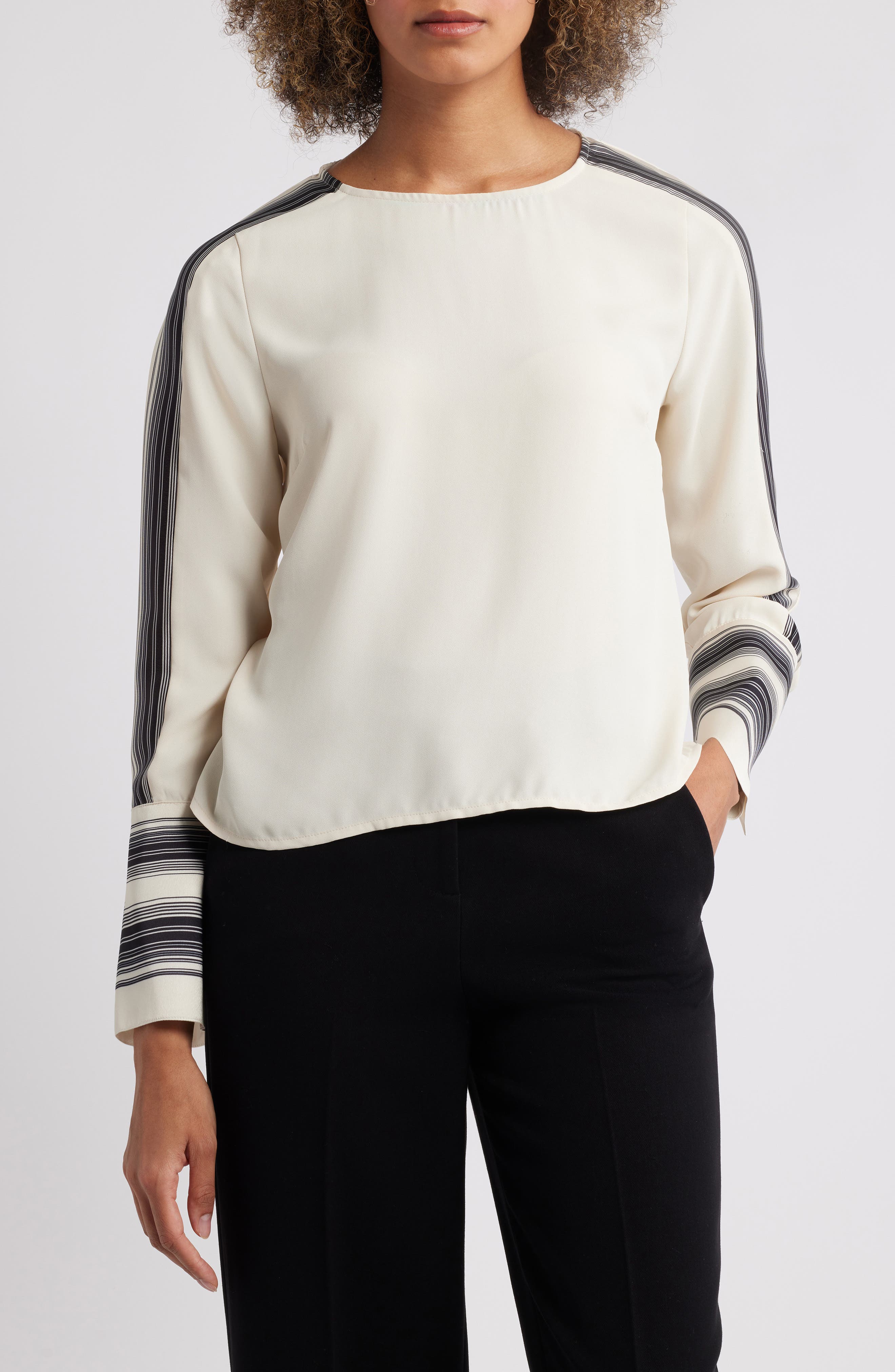vince camuto striped top