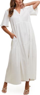 WISHLIST Cotton Gauze Maxi Dress