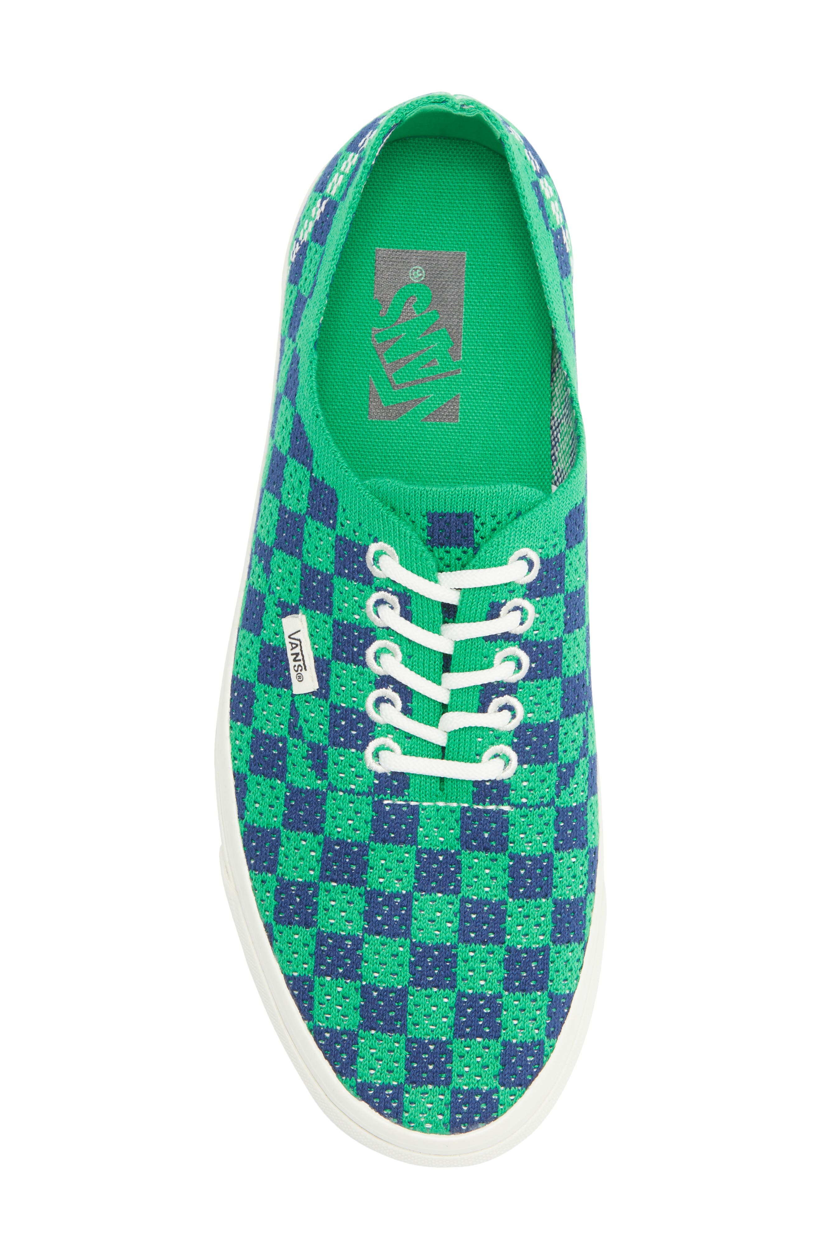 Vans Authentic 44 EK Sneaker, Alternate, color, Punk Check Green/Navy