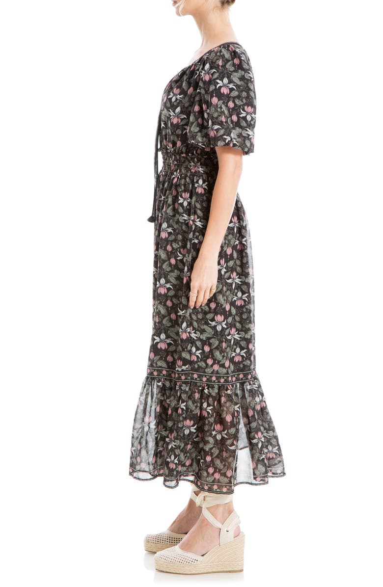 MAX STUDIO Smocked Waist Midi Dress, Alternate, color,