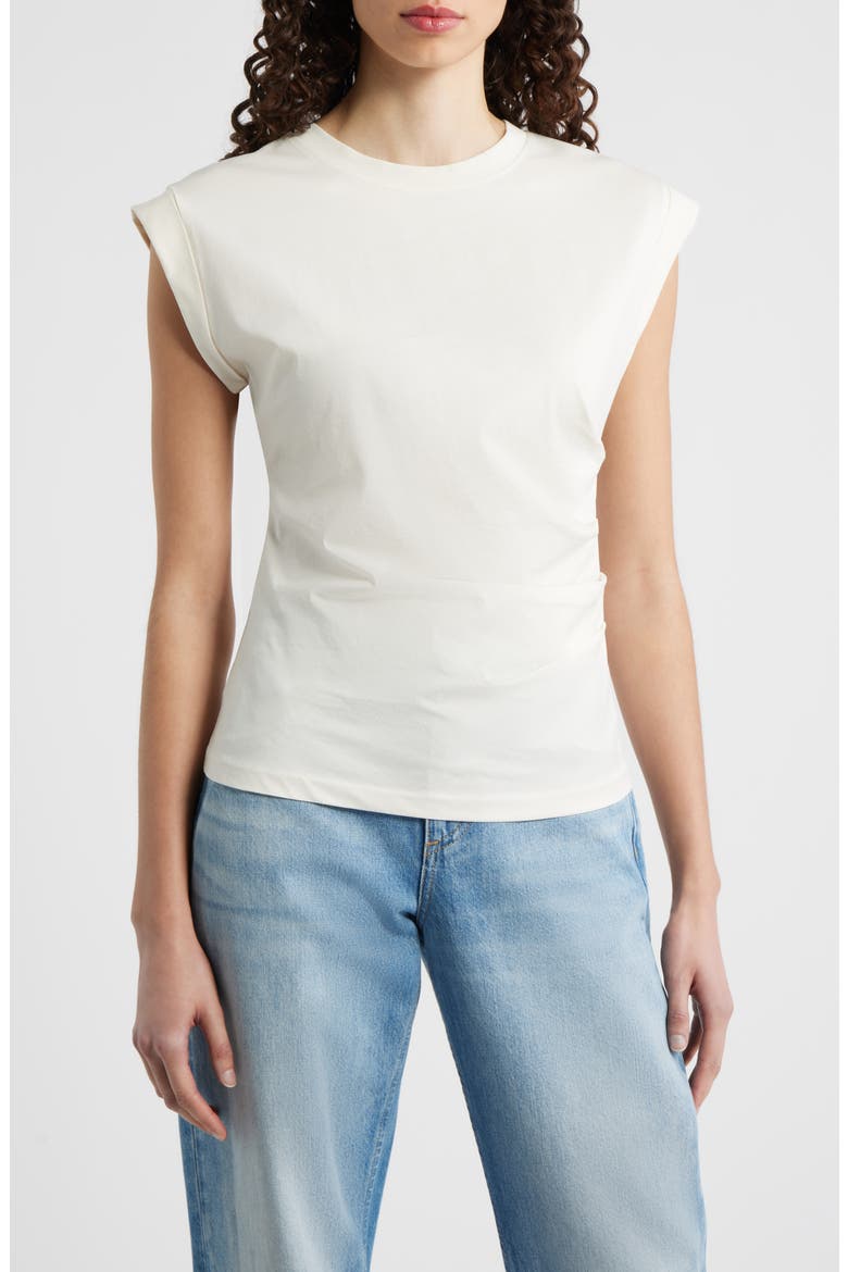 Epka Strong Shoulder Jersey Top, Main, color, SOFT CREAM