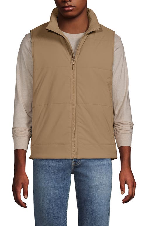 Shop Lands' End Wanderfree Insulated Vest In Toasted Rye