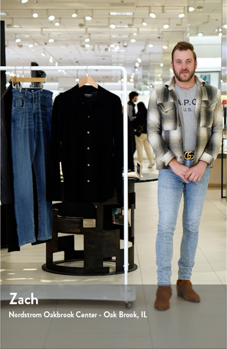 Mini Waffle Long Button-Up Shirt, sales video thumbnail