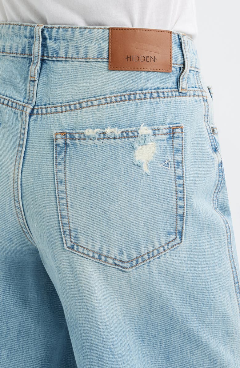 HIDDEN JEANS Seamed Super Wide Leg Jeans, Alternate, color, Lt.wash
