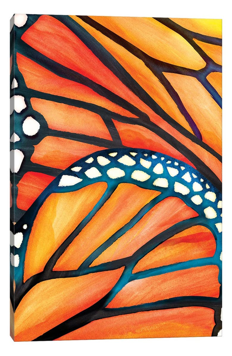 iCanvas Butterfly Modern Canvas Art by Polanika, 18"x12", Main, color, Orange