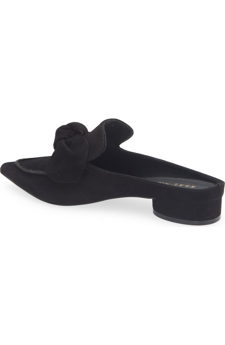 KOKO + PALENKI Piet Bow Mule, Alternate, color, Black Suede