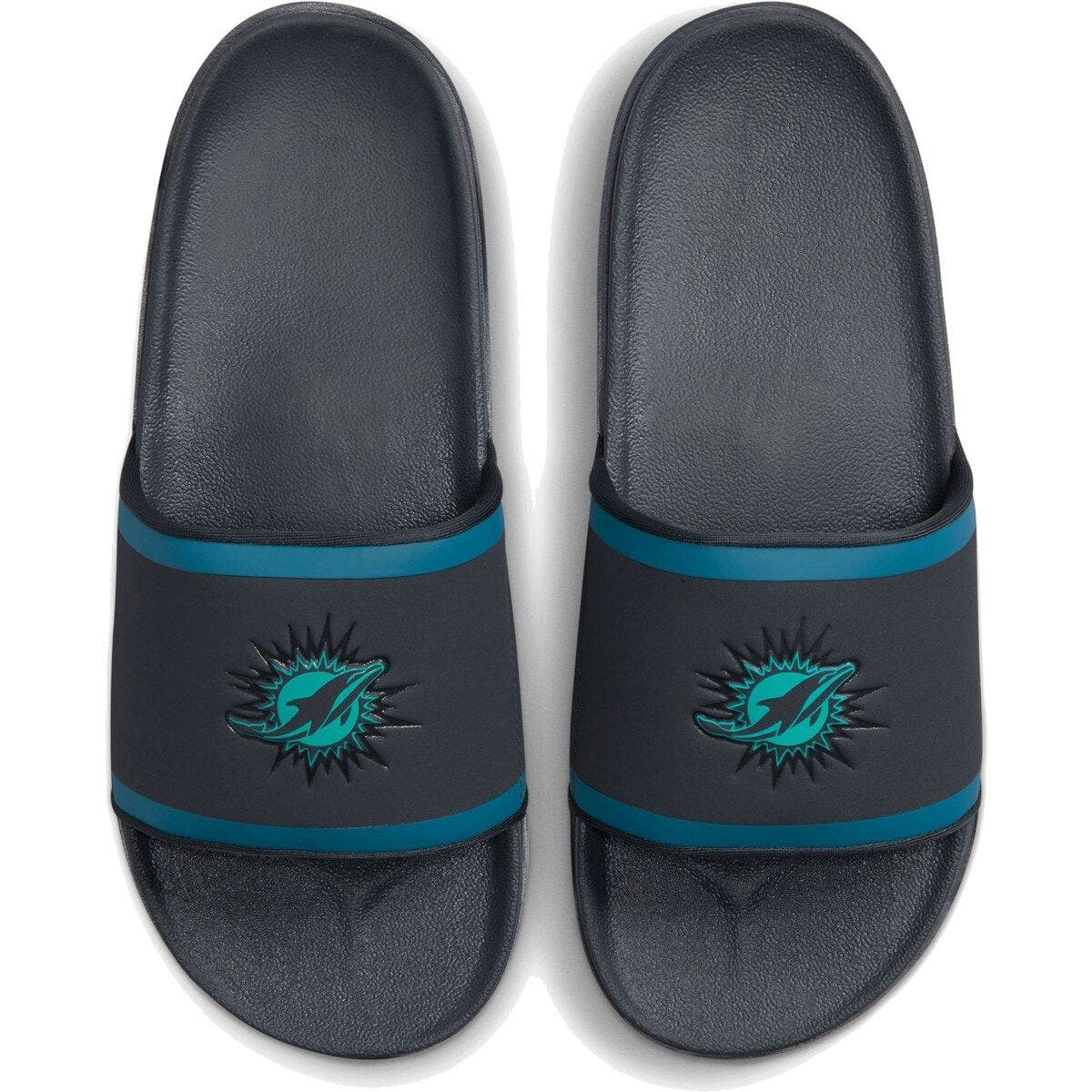 Nike Miami Dolphins Off-Court Wordmark Slide Sandals, Alternate, color, 