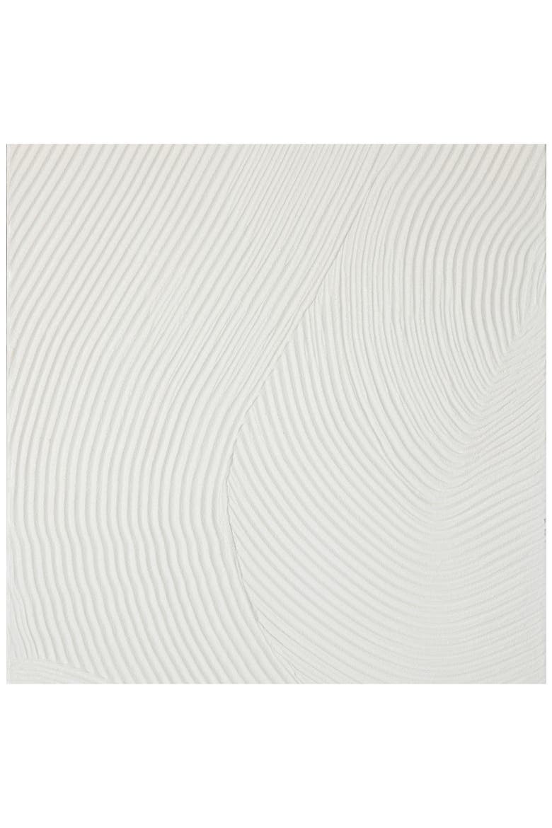Textured White Canvas Framed Wall Art, Alternate, color, WHITE