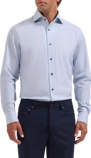 Bugatchi Devon OoohCotton® Geo Print Button-Up Shirt