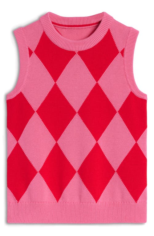 BODEN BODEN ARGYLE COTTON SWEATER VEST