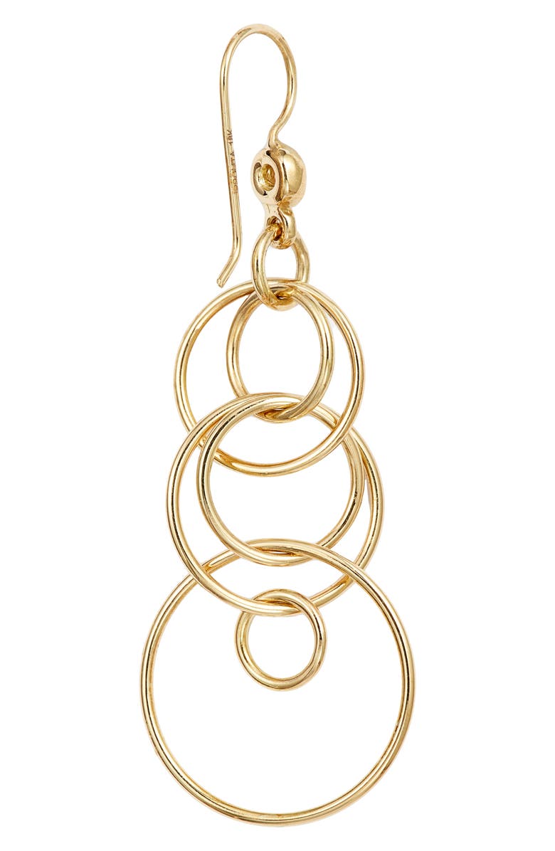 Ippolita Classico Mini Jet Set 18K Gold Earrings, Alternate, color, 