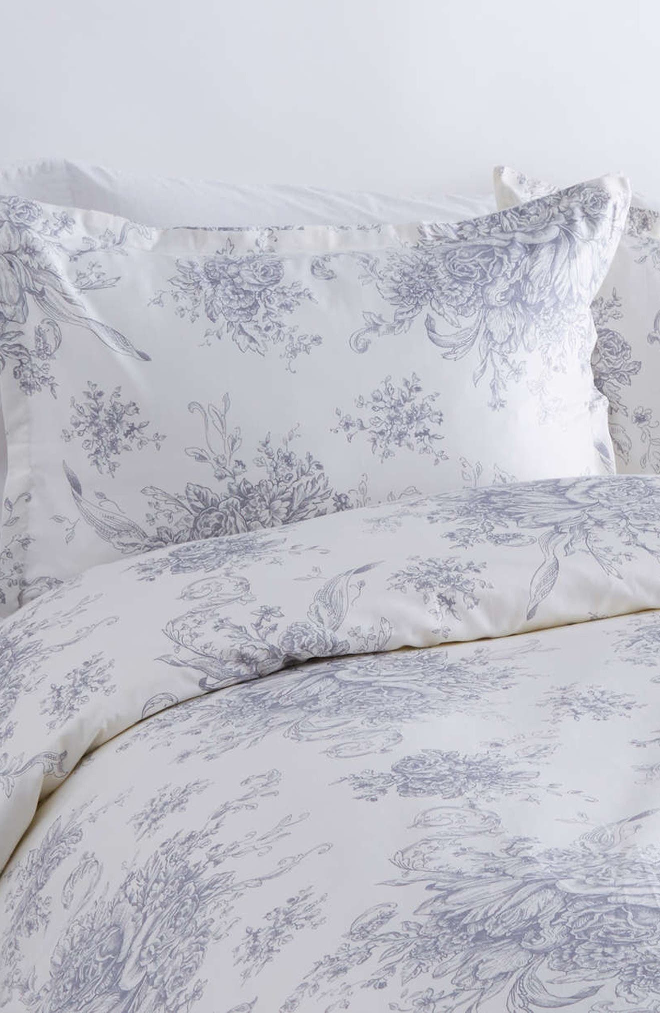 MELANGE HOME 400 Thread Count Cotton Toile Duvet Set