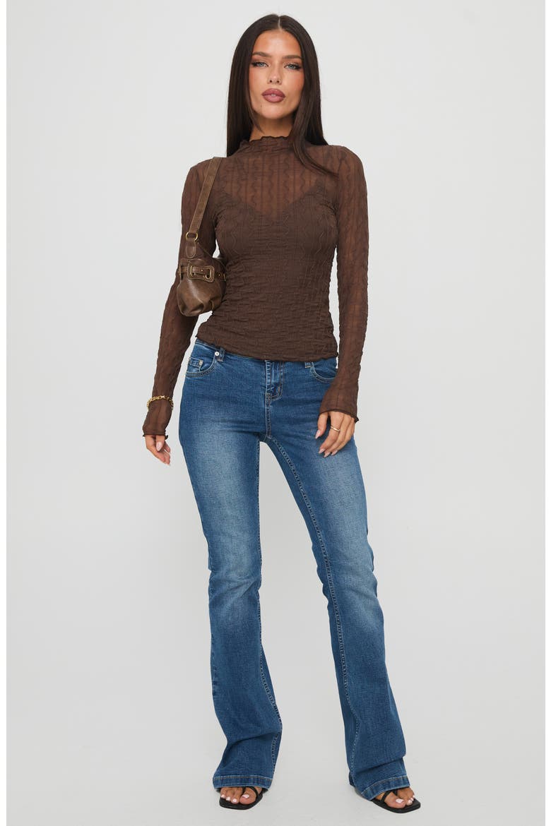 Fabiana Texture Layering Top, Alternate, color, BROWN
