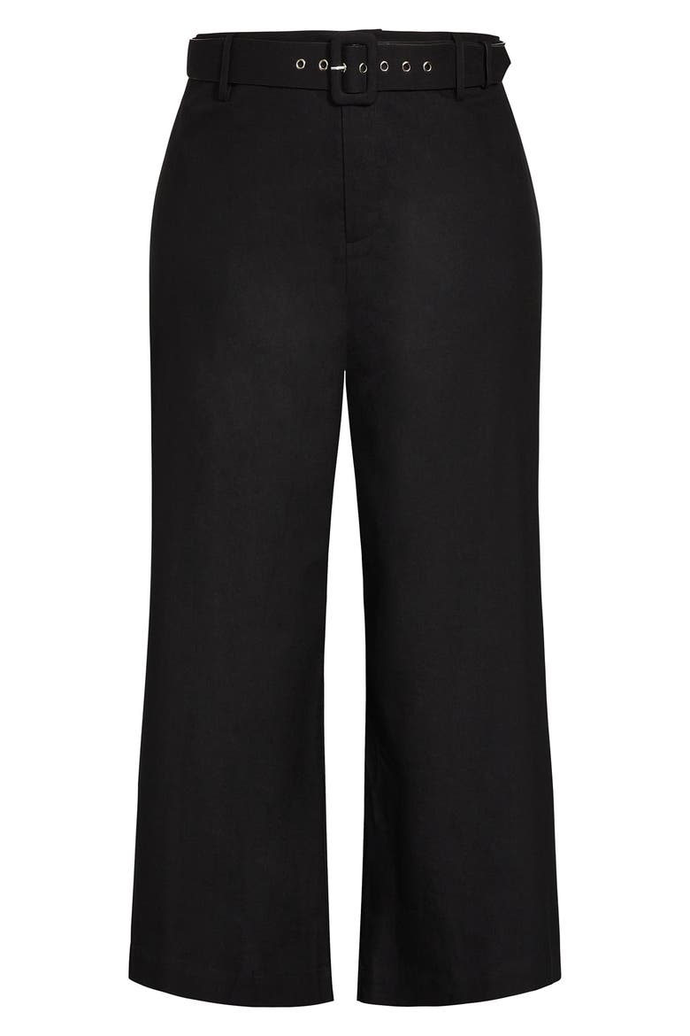 Wistful Dreams Linen Blend Wide Leg Pants, Alternate, color, BLACK