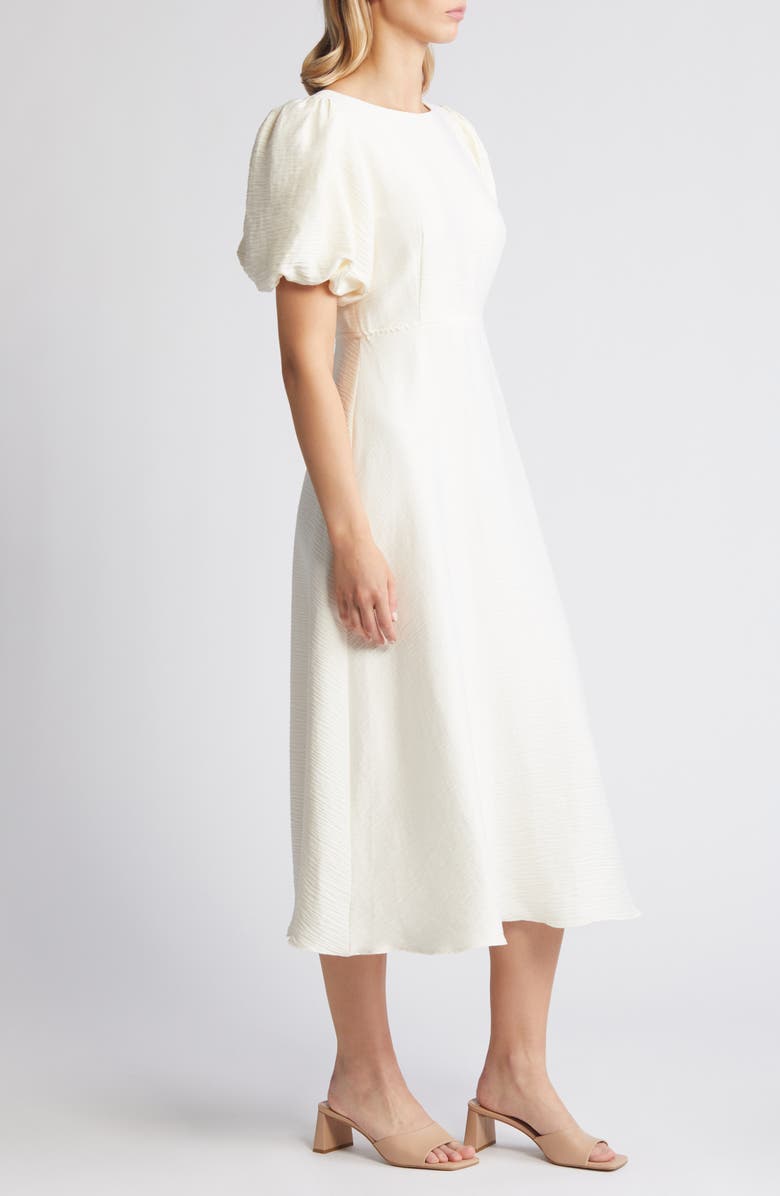 Nobody's Child Zora Puff Sleeve Midi Dress, Alternate, color, 