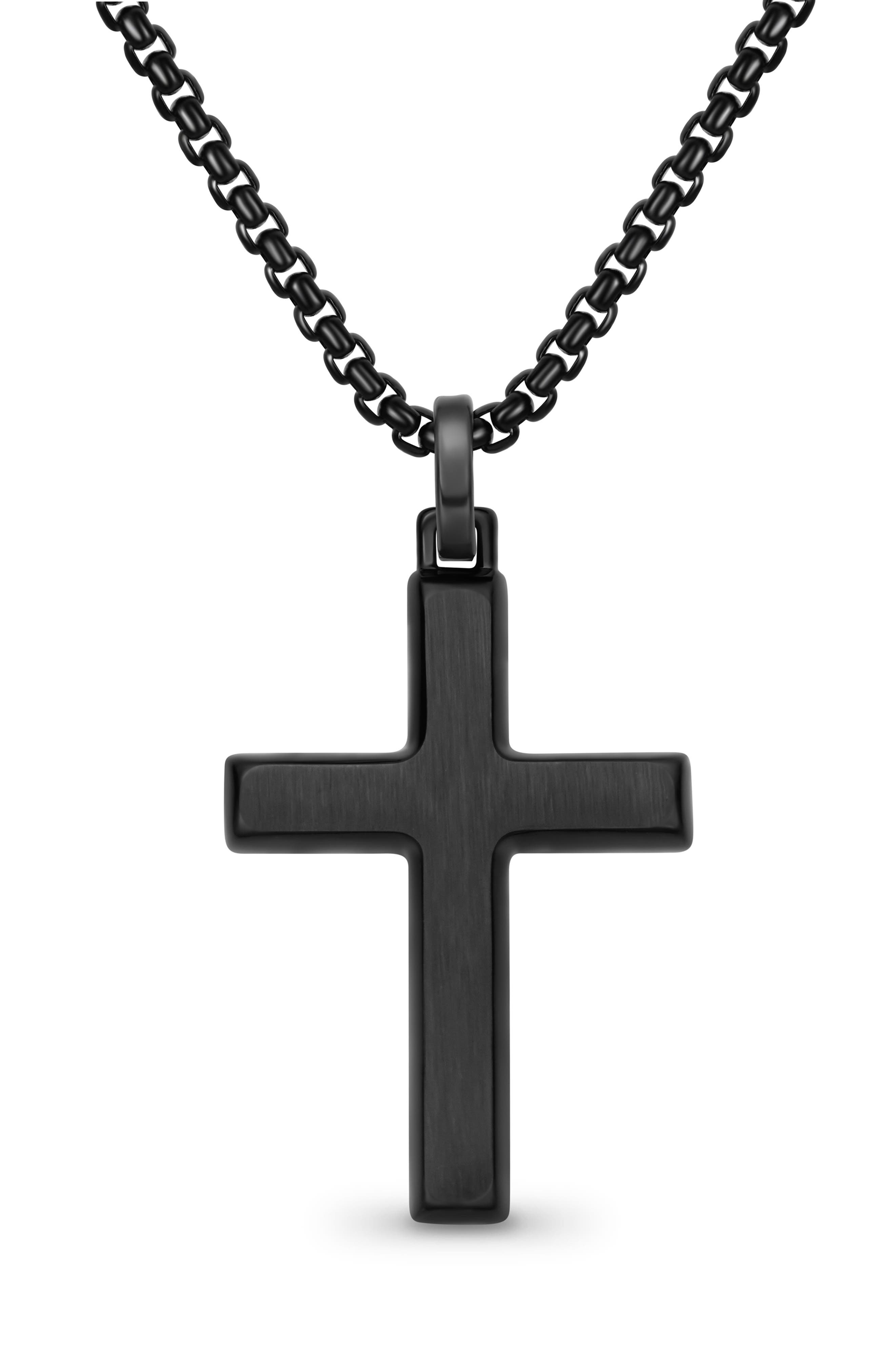 Men's Cross Pendant Necklace