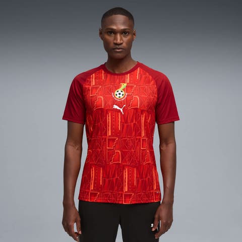 Men's Puma Crimson Ghana National Team Pre-Match Jersey