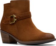 Clarks® Neva Buckle Bootie
