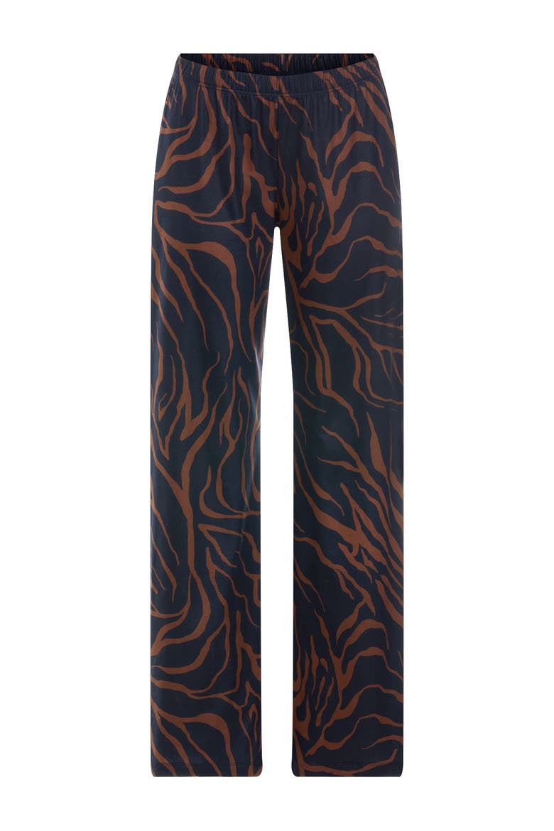 Loungy Nights Cotton Knit Pants, Main, color, Navy Wildness