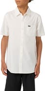 O'Neill Kids' Solid Short Sleeve Stretch Twill Button-Up Shirt