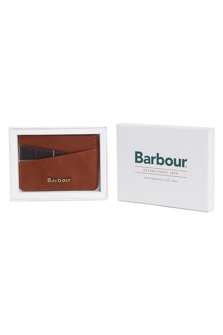 Katrine Leather Card Case, Alternate, color, BROWN