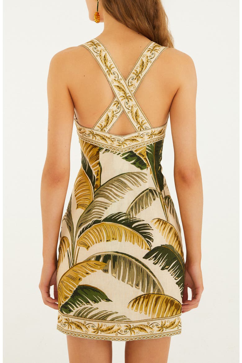 Trancoso Button Front Linen Minidress, Alternate, color, TRANCOSO SAND
