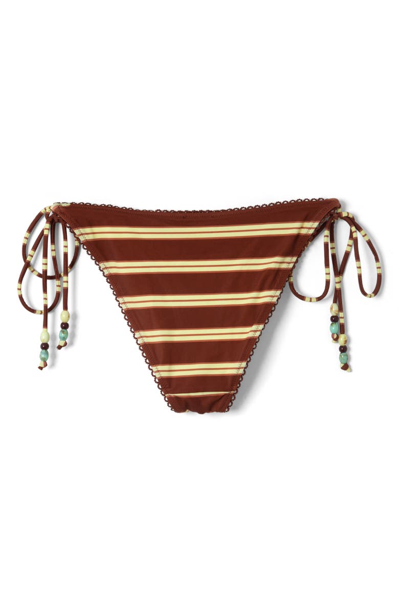 Damson Madder Trudi Stripe Reversible String Bikini Bottoms, Main, color, Brown/ Teal Multi