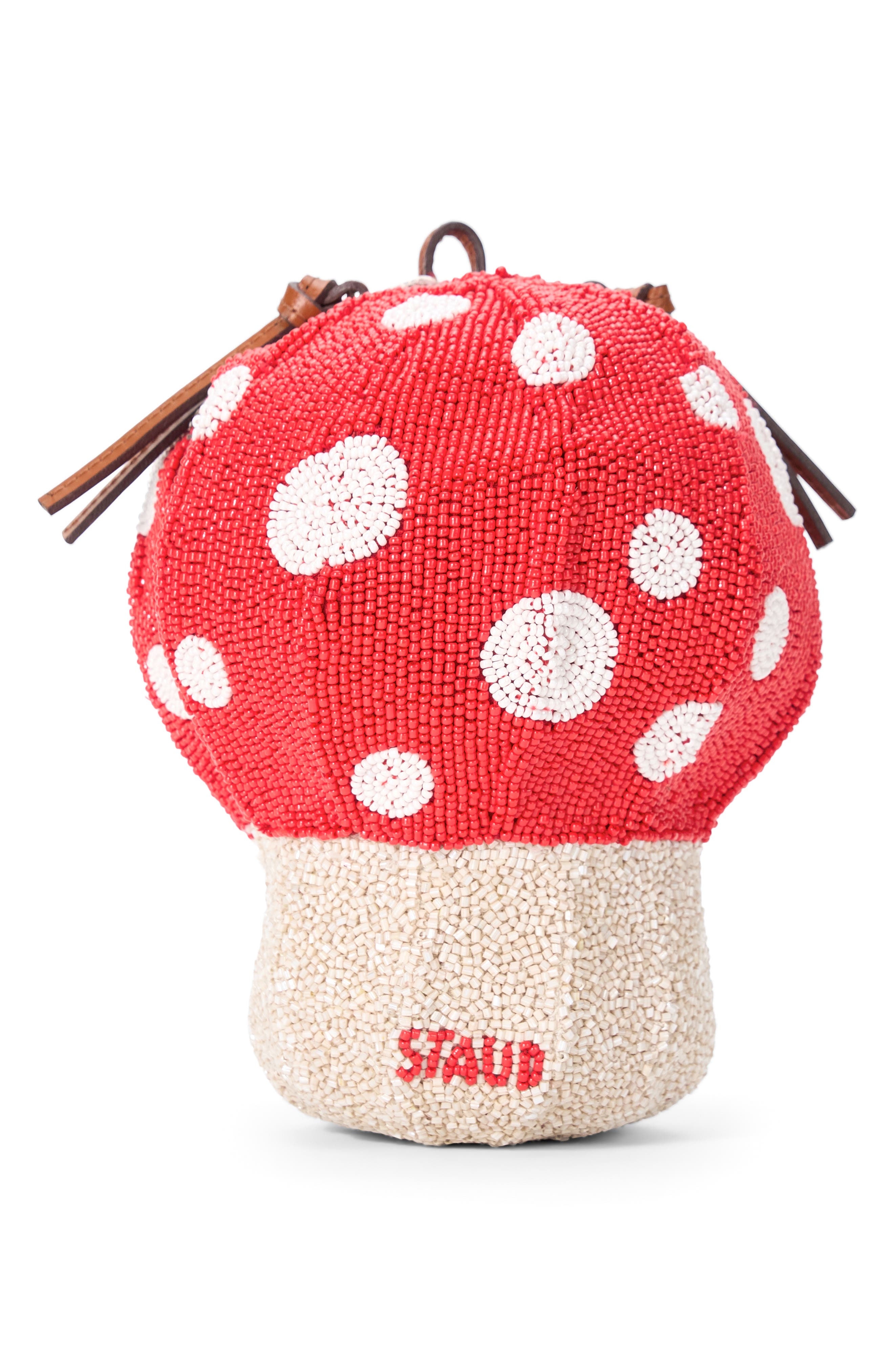STAUD Shroom Beaded Bag, Alternate, color, Mushroom