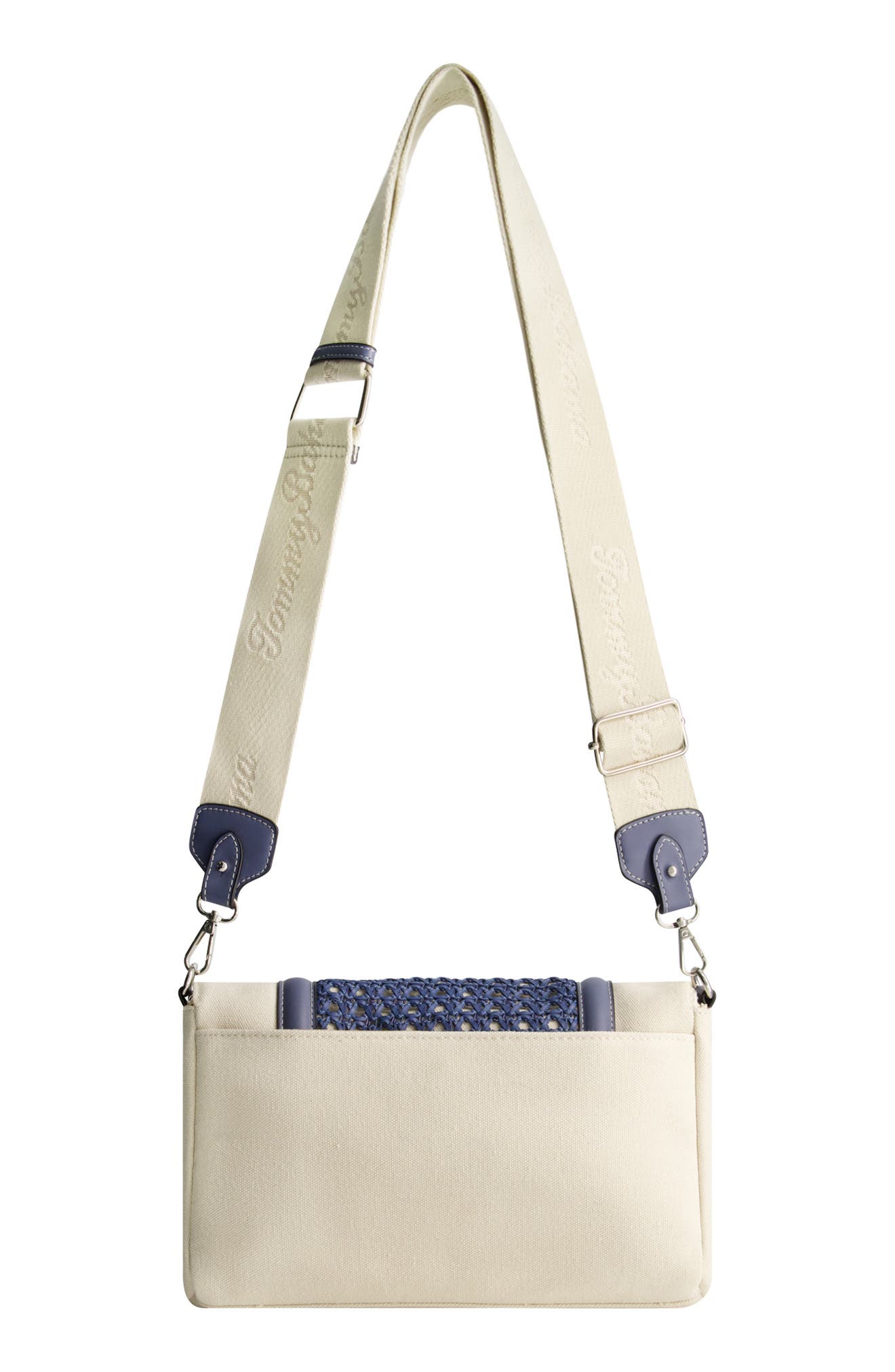 Tommy Bahama Woven Flap Crossbody Bag, Alternate, color, Blue