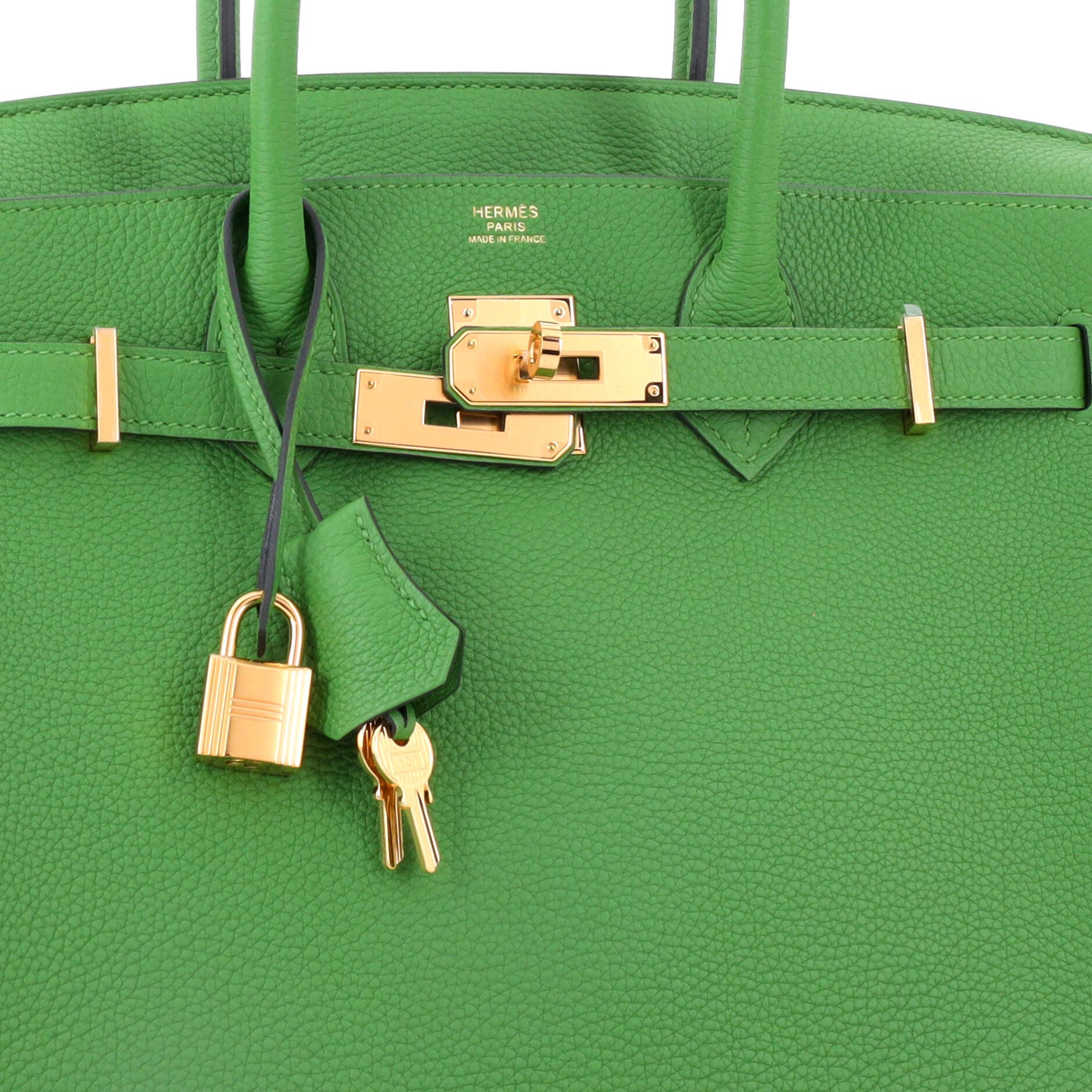 Pre-Owned Hermes Birkin Handbag Green Togo with Gold Hardware 30, Alternate, color, 