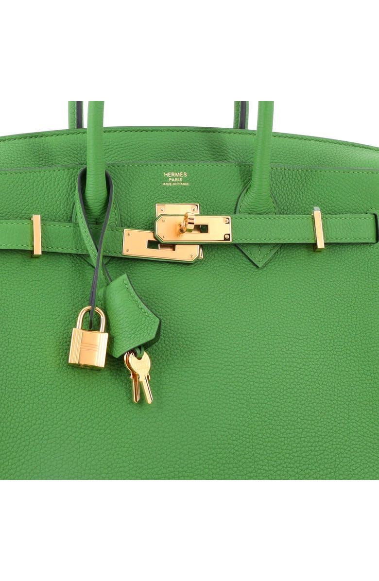 Pre-Owned Hermes Birkin Handbag Green Togo with Gold Hardware 30, Alternate, color, Vert Yucca