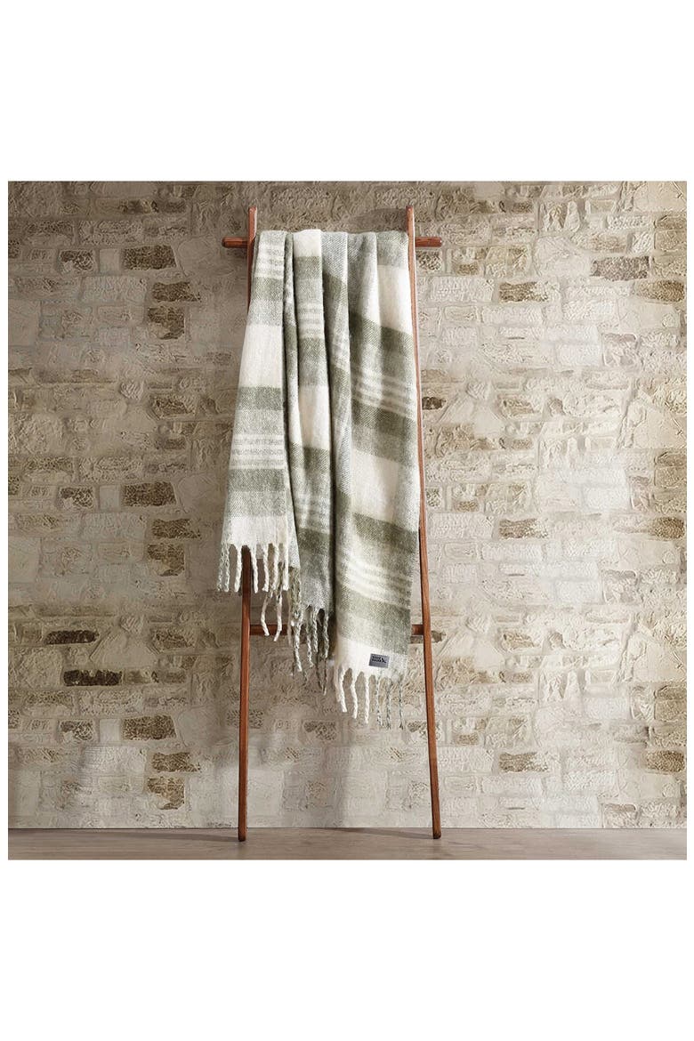 Hearthstone Plaid Reversible Throw Blanket, Alternate, color, LIGHT BEIGE MULTI