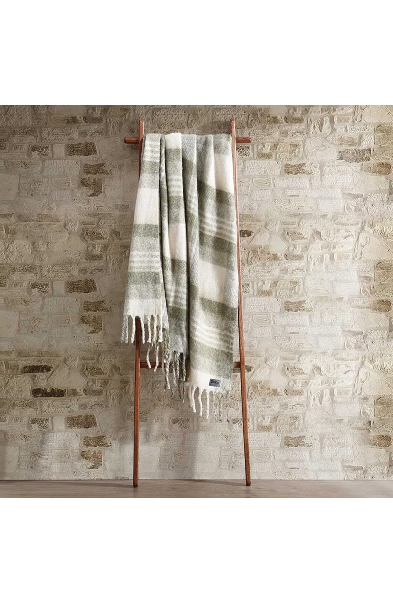 Eddie Bauer Hearthstone Plaid Reversible Throw Blanket, Alternate, color, Light Beige Multi